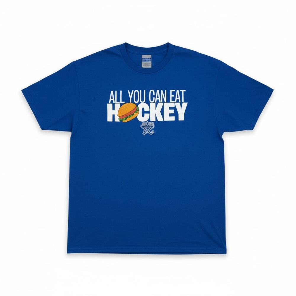 Gildan All You Can Eat Hockey Graphic T-Shirt Men's XL